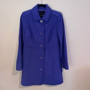 NWT Talbots purple wool coat